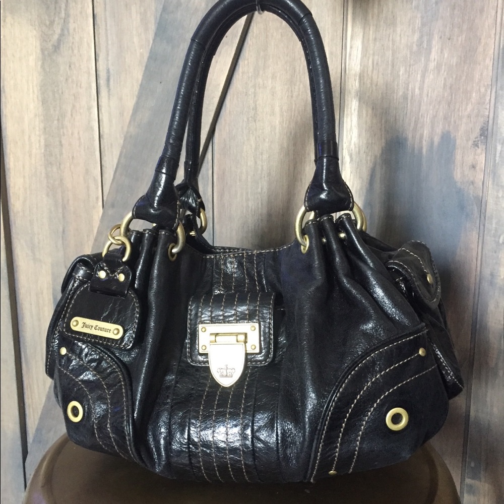 Juicy Couture Black Leather Handbag